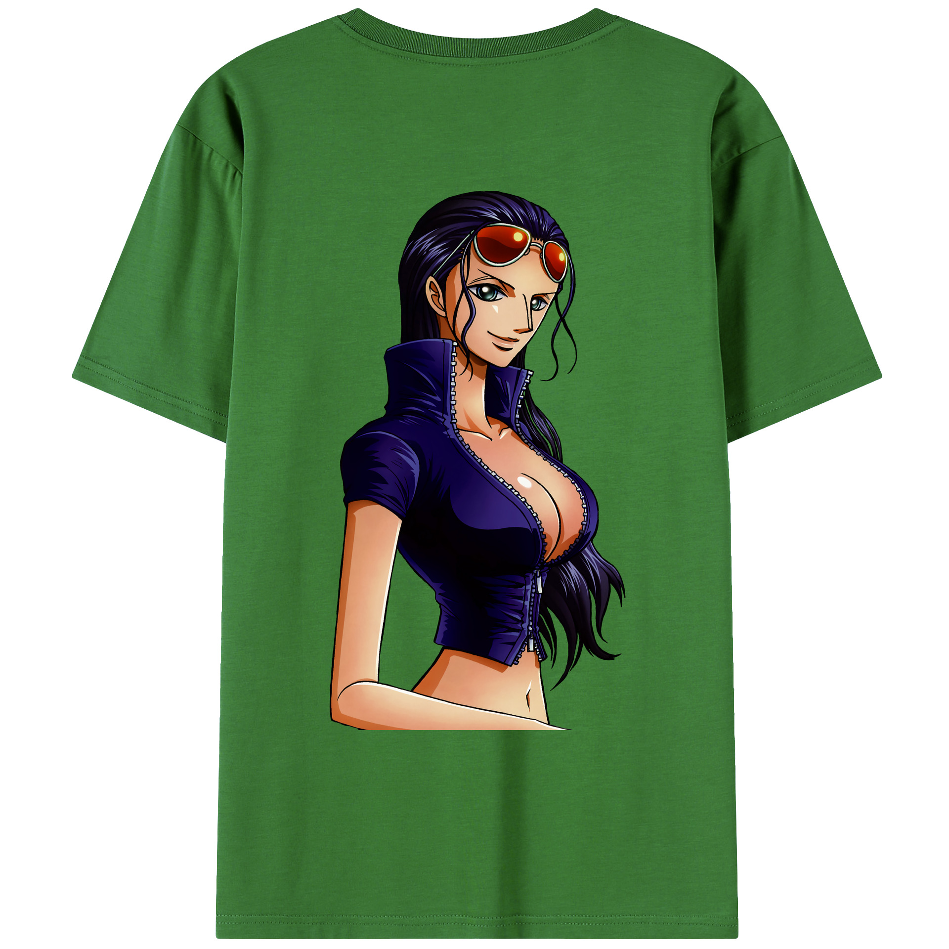 ワンピース ニコ・ロビン ONE PIECE Nico Robin レディース半袖Tシャツ(バックプリント)